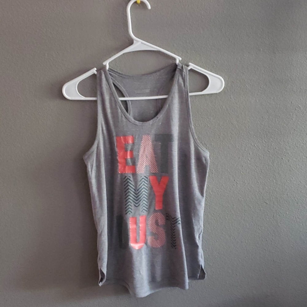 Grey tank "Eat My Dust"